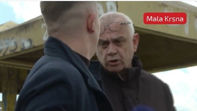 Asfalt za meštane Male Krsne dovožene u Beograd - naprednjak napao novinara! (VIDEO)